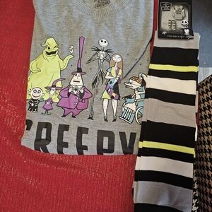 Disney Nightmare Before Christmas Gray PJ Apparel